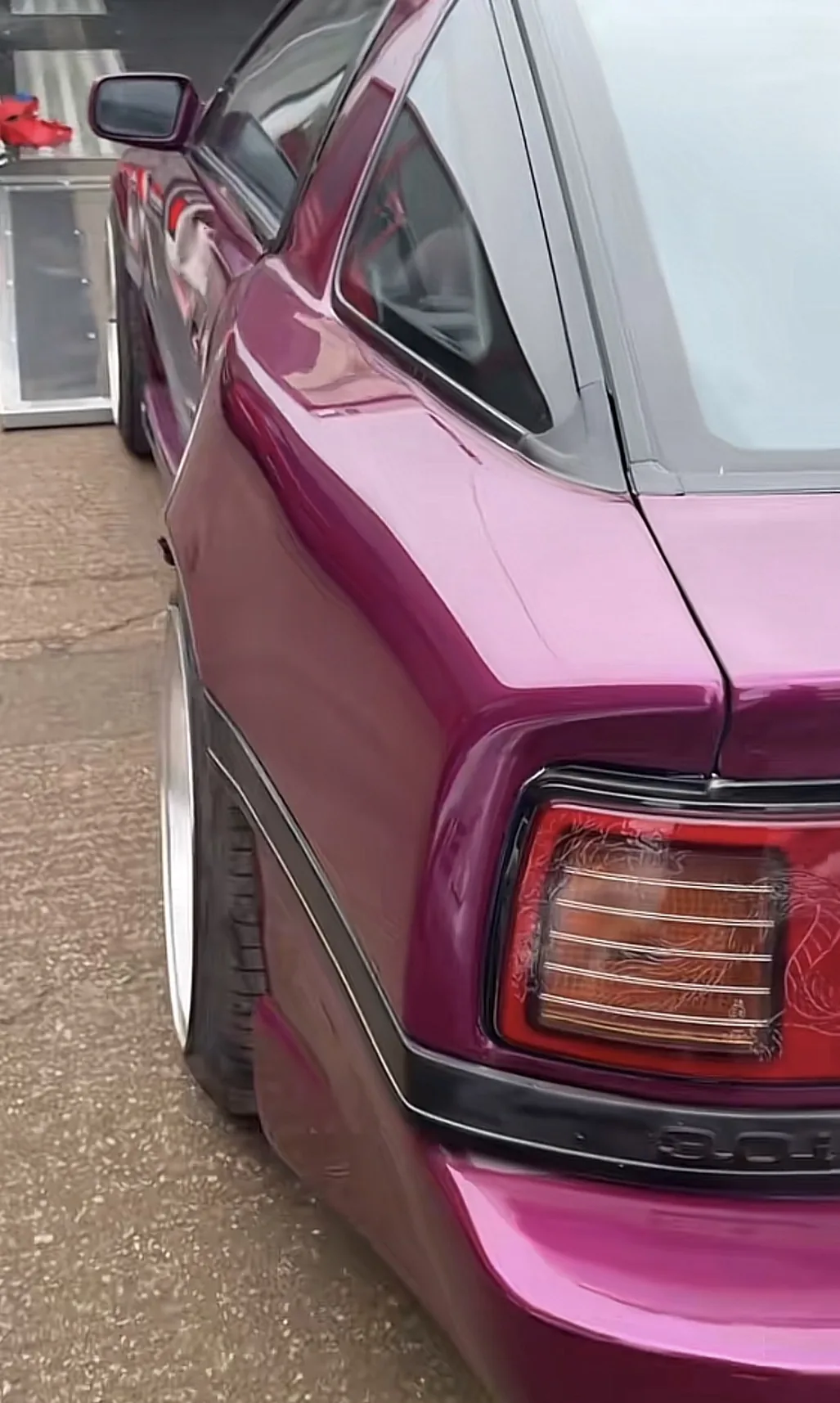 Toyota Supra MK3 rear quarter detail