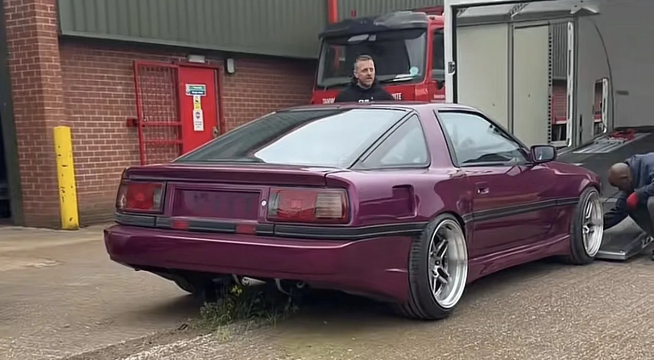 Rear view of Toyota Supra MK3